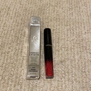 Lancôme L’Absolu Lacquer long lasting liquid lipstick 193 rose talisman